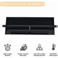 thumbnail image 2 of Drop-in Fire Pit Burner Kit - 18x6 Inch Rectangular Fire Pit Burner, Spark Ignition Kit, Propane & Natural Gas Compatible, Indoor Outdoor Use, H-Burner Design., 2 of 6
