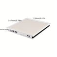 thumbnail image 4 of Lecteur Graveur Blu-Ray USB 3.0 CD DVD Lecteur Blu-Ray Externe Graveur Lecteur pour Ordinateur Portable de Bureau, 4 of 6