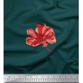 thumbnail image 1 of Soimoi Cotton Poplin Fabric Artistic Flower Print Sewing Fabric Yard 56 Inch Wide, 1 of 3