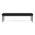 thumbnail image 4 of Lenox Steel Reception Waiting Room 3-Seat Bench / Charcoal Steel / Black, 4 of 5