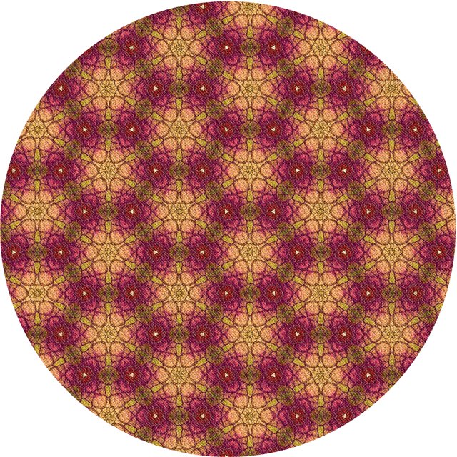 Ahgly Company Tapis Rond Lavable en Machine Intérieur Transitionnel Rouge Cramoisi, 8 Pieds Rond