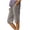 Grey, variant on Lovzfmll Women's Linen Bermuda Shorts, Wide Leg Casual Pants with Side Slit & Button Front, Summer Shorts Black, 2XL