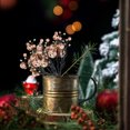 thumbnail image 2 of SDNall Décorations de Sapin de Noël, Lumières de Sapin de Noël, Sapin de Noël Extérieur, Brindilles et Feuilles de Noël Dorées et Rouges Fruit Rouge Fruit Couronne de Sapin de Noël Rotin Bricolage Accessoires Décoratifs, 2 of 9