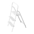 thumbnail image 2 of Esquirla 1:12 Miniature Ladder with Wide Pedal 1/12 Mini 3 Step Ladder for Yard Decor White, 2 of 8