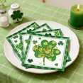 thumbnail image 4 of St. Patrick's Day Party Plates Set Disposable 7 inch and 9 inch Green Paper Plates with Trefoil Design Happy St. Patrick's Day Lettering, 4 of 6