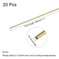 thumbnail image 2 of Unique Bargains 1.2mm Diameter 300mm Length Brass Solid Round Rod for DIY Craft 20pack, 2 of 5