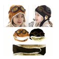 thumbnail image 1 of children´s winter hats pilot caps boy aviator hat Winter Earflap Adjustable cap backdrop soft warm hat, 1 of 5