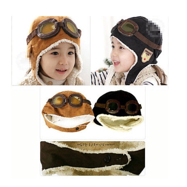 children´s winter hats pilot caps boy aviator hat Winter Earflap Adjustable cap backdrop soft warm hat