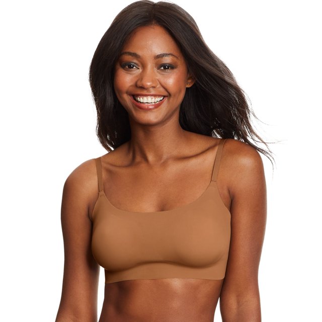 Maidenform Soutien-Gorge Sans Fil pour Femmes Modern Comfort, S, Beurre de Cannelle