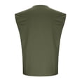 thumbnail image 4 of Timegard Débardeurs Homme Col Ras du Cou Manches Courtes Couleur Unie T-Shirt Basique Décontracté Confortable Chemises Haut Blouse Été, 4 of 5