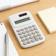 Calculator, Staron Large Screen 8 Digits Display Calculator, Portable Office Finance Mini Calculator for Elementary School Students, White
