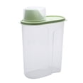 thumbnail image 2 of Oleegame 2 Pcs Rangement de Produits 2,5 L Cuisine Réservoir de Stockage Multigrains Nourriture Produits Secs Boîte de Rangement Plastique Réservoir Scellé Vert, 2 of 9