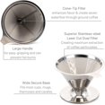 thumbnail image 4 of Pour over Coffee Dripper Reusable Drip Cone Coffee Filter Portable Pour over Coffee Maker Home Office Camping, 4 of 5
