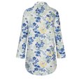 thumbnail image 4 of PEZHADA Robes pour Femmes Grande Taille Robes Chemise Décontractées Mode Femmes Imprimé Manches Longues Bouffantes Robe à Col en V Robe Midi Vert Menthe, 4 of 6