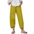 thumbnail image 1 of Timegard Womens Plus Size Pants Elastic Waisted Solid Color Lightweight Pants Lounge Trousers Pockets, 1 of 4