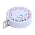 thumbnail image 1 of BMI Tape, Weight Loss Calculator Body Fat Caliper Mass Index Tape Measure  For Waist, 1 of 8