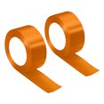 thumbnail image 1 of Unique Bargains 1.5 Inch Wide 24 Yards Satin Ribbon, 2 Pack Double Face Solid Crafts Roll for Party Home DIY Wrapping Decoration, Orange, 1 of 6