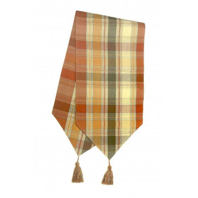 Mr. MJs Trading AG-11282-13x54 13 x 54 in. Ribbed Table Runner with Tassels, Cyprus