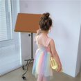 thumbnail image 4 of Filles Bretelles Arc-en-Ciel Maille Robe d'Été Princesse, 4 of 6