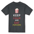 thumbnail image 1 of Keep Calm and Eat Popcorn Men's Dark Heather T-shirt, 1 of 1