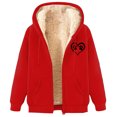 thumbnail image 2 of LOVZFMLL Vestes pour Femmes Sweat à Capuche en Polaire Imprimée à la Mode, 2 of 4