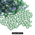 thumbnail image 3 of Uxcell Hotfix Rhinestones Flatback Crystal Glass Gems for Craft Clothes DIY Decoration Light Green 4.8mm, 3 of 5