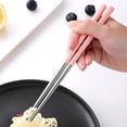 thumbnail image 4 of Stainless Steel Portable Cutlery Set Chopsticks Spoon Fork Three Piece Gift For Office Work Travel Camping, 4 of 8