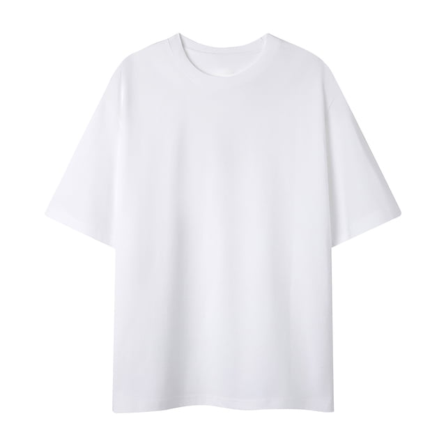 Birdeem Shirts for Men Mens Summer Casual Solid Color Fitting Short Sleeved Round Neck Shirts