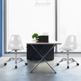 thumbnail image 2 of Costway Ensemble de 2 Chaises de Bureau Sans Accoudoirs en Acrylique Pivotantes Chaise Fantôme Ajustable, 2 of 10