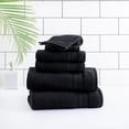thumbnail image 1 of hometrends Solid Bath Towel 6-Piece Set, Black, 1 of 5