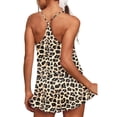 thumbnail image 5 of Jamicy Vêtements d'Intérieur pour Femmes Ensemble Cadeaux pour Femmes Hauts Sans Manches pour Femmes avec Shorts Décontracté Imprimé à Blocs de Couleur Ourlet à Volants Ensemble Tenue d'Intérieur Pyjama Ensemble, 5 of 5