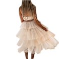 thumbnail image 3 of Robes en Tulle pour Femmes Robe Blanche Sans Bretelles Robe Longue en Maille Fluide Robe de Soirée Robes de Retour à la Maison, 3 of 7