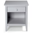 thumbnail image 1 of Alaterre Furniture Simplicity Wood Nightstand in  Dove Gray, 1 of 3