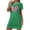Green, variant on Nightgowns for Women, Womens Oversized Short Nightgown Fashion Chest Print Short Sleeve Nightdress