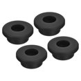 thumbnail image 1 of Unique Bargains Support à Œillet en Caoutchouc Diamètre 63/64 Pieds (25mm) Rond Type T pour Protection de Fil Lot de 4, 1 of 5
