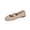 Beige, variant on RXMEKW Mary Jane Flats for Women with Knit Mesh Upper and Adjustable Strap in Beige Size 36