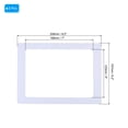 thumbnail image 2 of Unique Bargains 5x7 Magnetic Picture Frame, 3pcs Magnetic Frame Magnetic Photo Frames Reusable for Refrigerator, White, 2 of 7