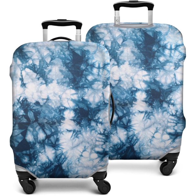 Travel Luggage Cover Suitcase Protector Fits 18-32 Inch Luggage Wheel Covers Patterned Travel Related Items Flower Luggage Protector Elastic Luggage Anti-scratch Suitcase Cover S