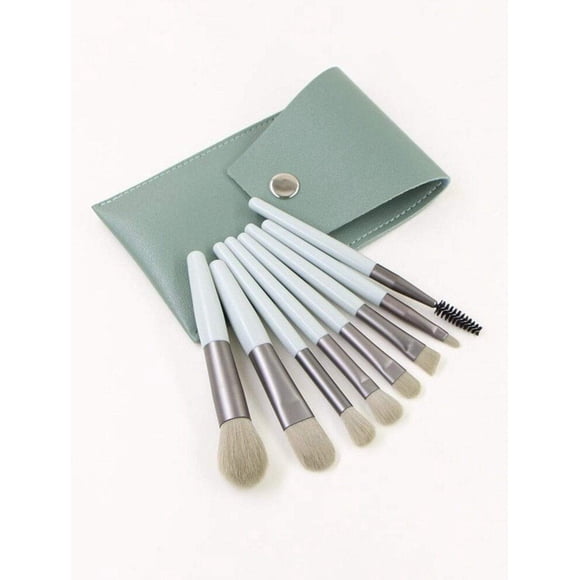 Fofosbeauty Pinceaux de maquillage Kit 8 Pcs Ensemble de Pinceaux de maquillage pour la Fête des Mères, Vert Olive