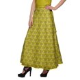 thumbnail image 3 of Moomaya Jupe Longue Imprimée pour Femmes Jupe Portefeuille Longue Filles Tenue Décontractée Vêtements, 3 of 6