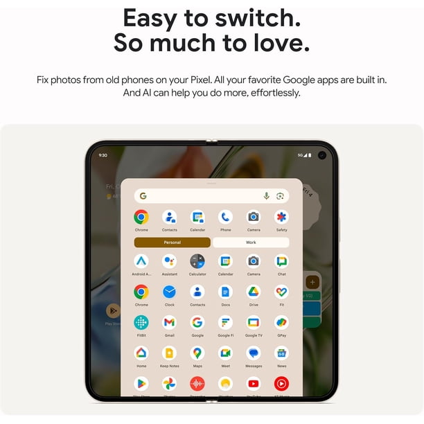 Google Pixel 9 Pro Fold 256GB+16GB RAM | 8.0” Foldable LTPO OLED