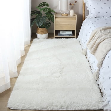 Meitianfacai s Soft Shaggy Modern Area Rugs for Bedroom, Fluffy Living Room Carpets for Children Bedroom Square Carpet Home Floor Decor Rug