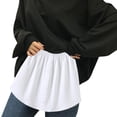 thumbnail image 1 of Jupon Demi-Long Superposé à Étages Transparent à Rayures Imprimées pour Femme, Grande Taille, 1 of 8