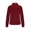 thumbnail image 4 of Besolor Button Down Shirts for Women Solid Color Long Sleeve Colared Tops Loose Office Blouses for Casual Work, 4 of 5