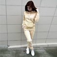 thumbnail image 3 of Tenue de Jogging pour Femmes Ensembles à Manches Longues Survêtement Ensemble 2 Pcs Pantalon Long Ensemble de Chandail à Capuchon, 3 of 5