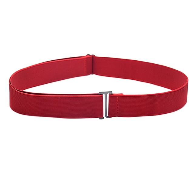 Women Invisible Belt Elastic Stretch Waist Belt with Flat Buckle