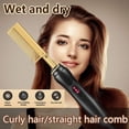 thumbnail image 1 of Hair Straightener with Comb, Alloy Electric Hot Straightening Heat Pressing Comb, 1 of 4