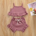 thumbnail image 1 of LSLJS Children Solid Color Drawstring Shorts Baby Girl Sleeveless Sling Top Sets Summer Clothes Kids Clothing Trendy 2024, 1 of 2