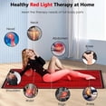 thumbnail image 4 of 1280pcs LED Red Light Therapy Mat, Full Body Red Light Therapy Lamp with Timer, Red Light 660nm and Near Infrared Light 850nmfor accelerates Cell Regeneration and Body Pain Relief, 4 of 7
