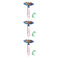 thumbnail image 1 of fastboy Unisex Children Cartoon Animal Kite Polyester Flying Kites with Handle Interactive Game Toys Presents Entertainment Blue 3Set, 1 of 6